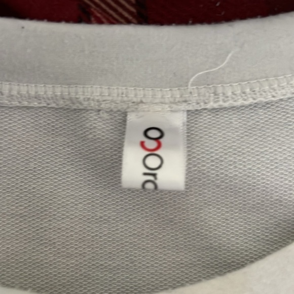 White Long Sleeve Shirt with Black K Spade Design - Picture 3 of 3